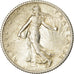 Coin, France, Semeuse, Franc, 1917, Paris, AU(55-58), Silver, KM:844.1