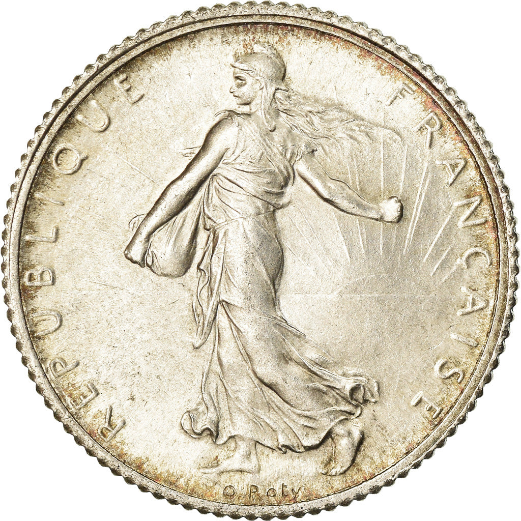 Coin, France, Semeuse, Franc, 1920, Paris, MS(63), Silver, KM:844.1, Gadoury:467