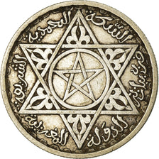 Coin, Morocco, Mohammed V, 100 Francs, 1953, Paris, EF(40-45), Silver, KM:52