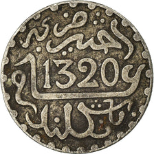 Münze, Marokko, 'Abd al-Aziz, 1/20 Rial, 1/2 Dirham, 1320, London, S+, Silber
