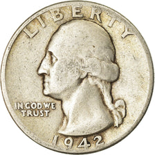 Coin, United States, Washington Quarter, Quarter, 1942, U.S. Mint, Philadelphia