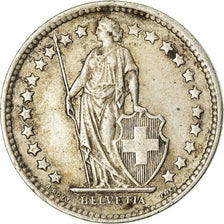 Coin, Switzerland, 1/2 Franc, 1958, Bern, AU(50-53), Silver, KM:23