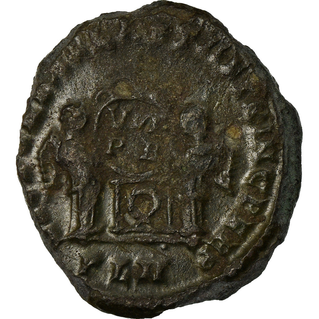 Coin, Constantine II, Nummus, 321, London, VF(30-35), Copper, RIC:181
