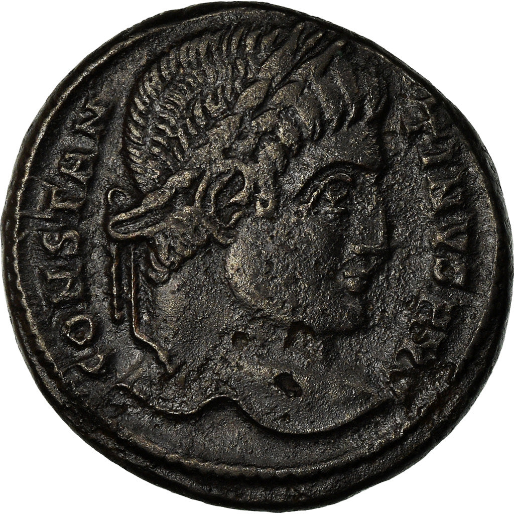 Coin, Constantine I, Nummus, 326-327, Nicomedia, AU(55-58), Copper, RIC:90