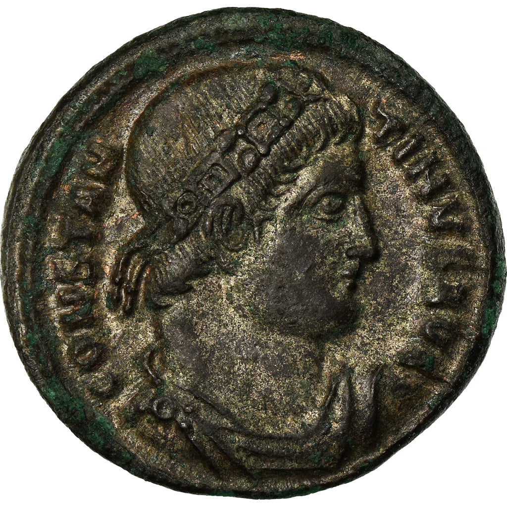 Moeda, Constantine I, Nummus, 328, Thessalonica, AU(55-58), Cobre, RIC:154