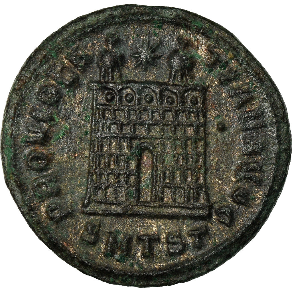 Moeda, Constantine I, Nummus, 328, Thessalonica, AU(55-58), Cobre, RIC:154