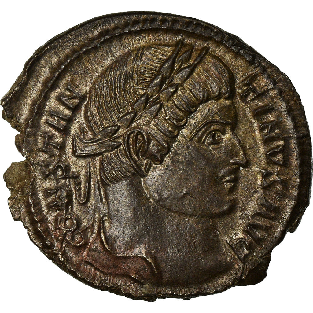 Coin, Constantine I, Nummus, 325-326, Trier, Very rare, MS(65-70), Copper