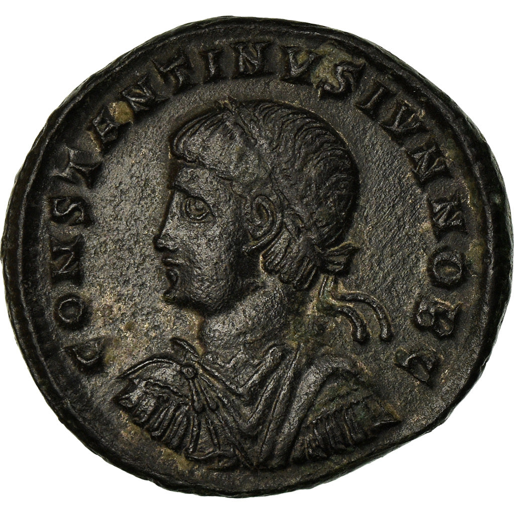 Moneta, Constantine II, Nummus, 325-326, Antioch, AU(50-53), Miedź, RIC:73