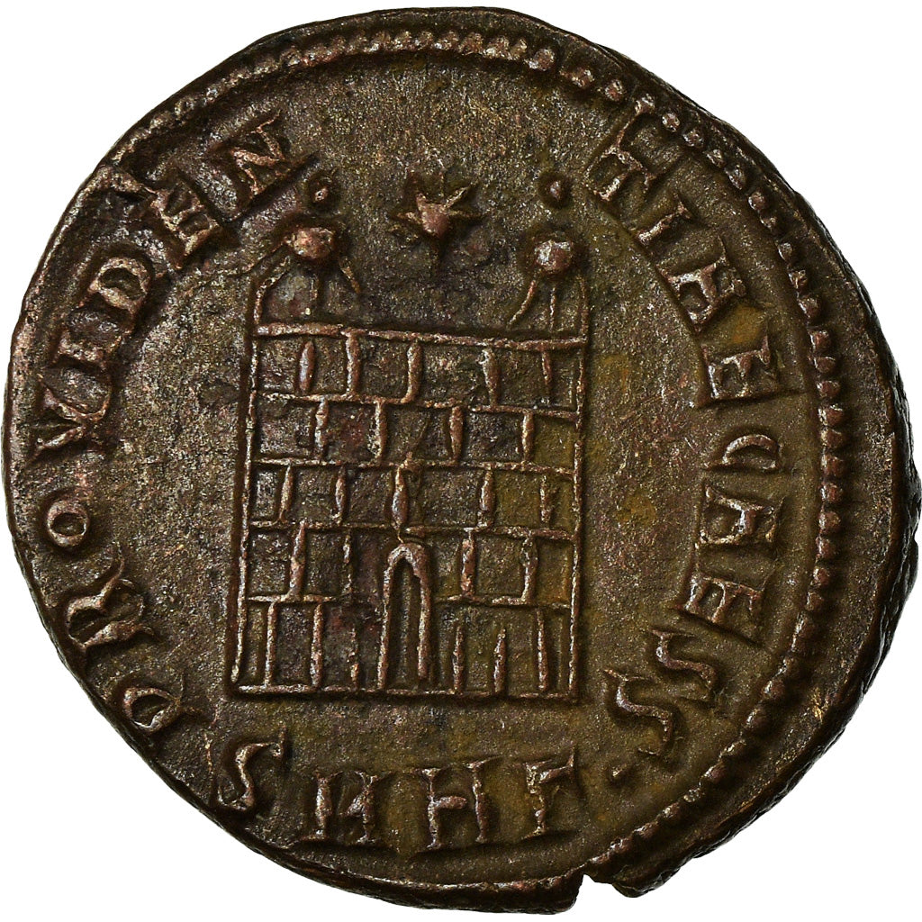 Coin, Constantine II, Nummus, 326, Heraclea, AU(50-53), Copper, RIC:83