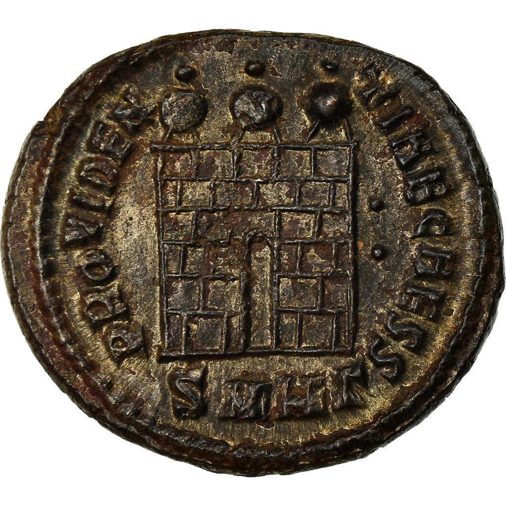Moneta, Crispus, Nummus, 318-320, Heraclea, MS(63), Miedź, RIC:35