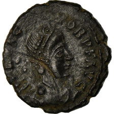 Monnaie, Flavius Victor, Nummus, 387-388, Arles, Très rare, TTB+, Bronze