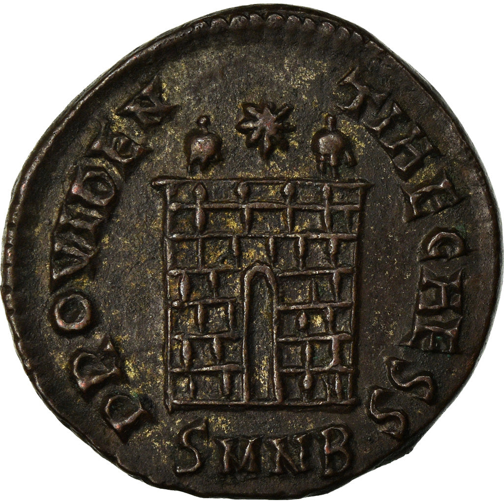 Coin, Crispus, Nummus, 325-326, Nicomedia, AU(50-53), Copper, RIC:91