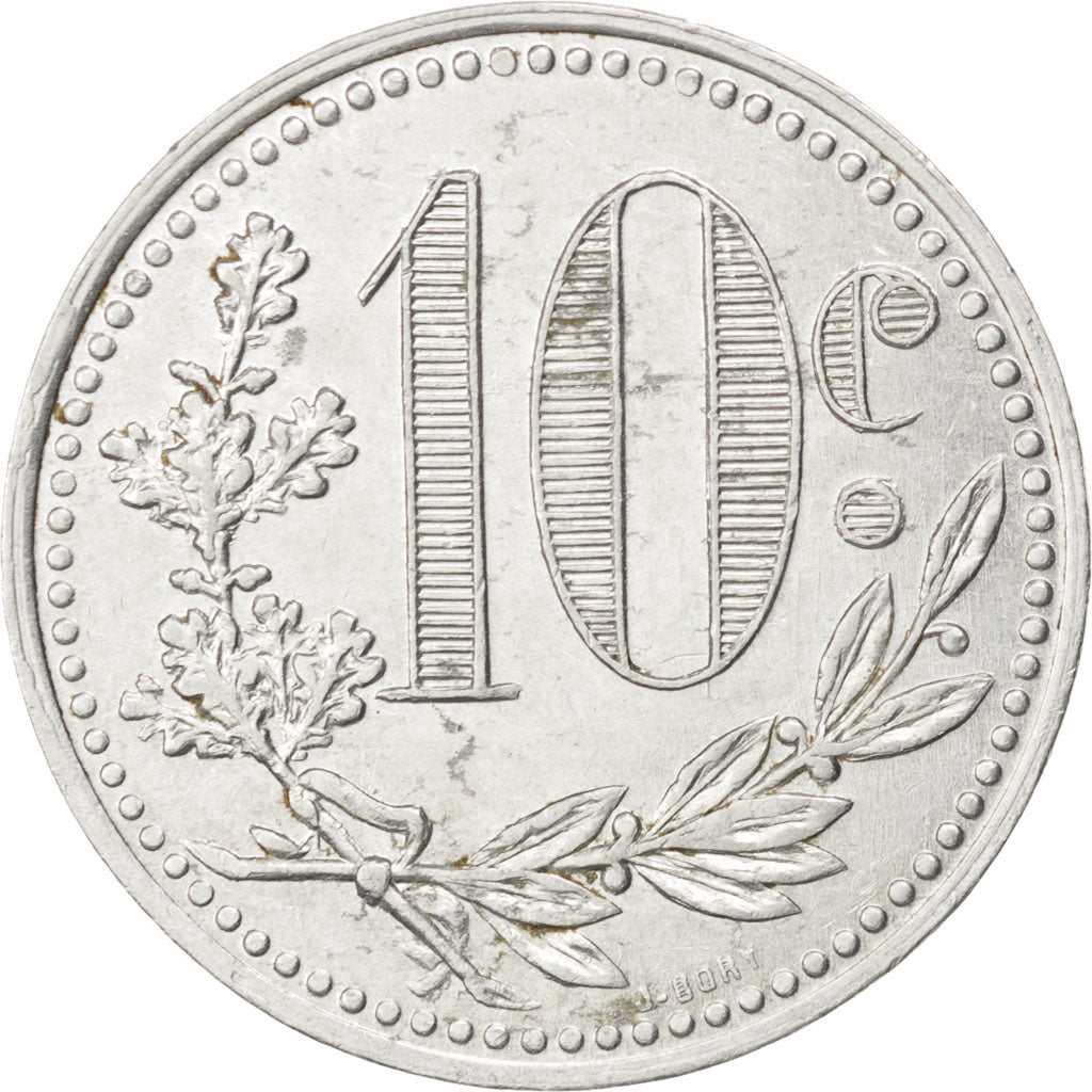 Algeria, 10 Centimes, 1918, EF(40-45), Aluminium, Elie #10.10, 1.89