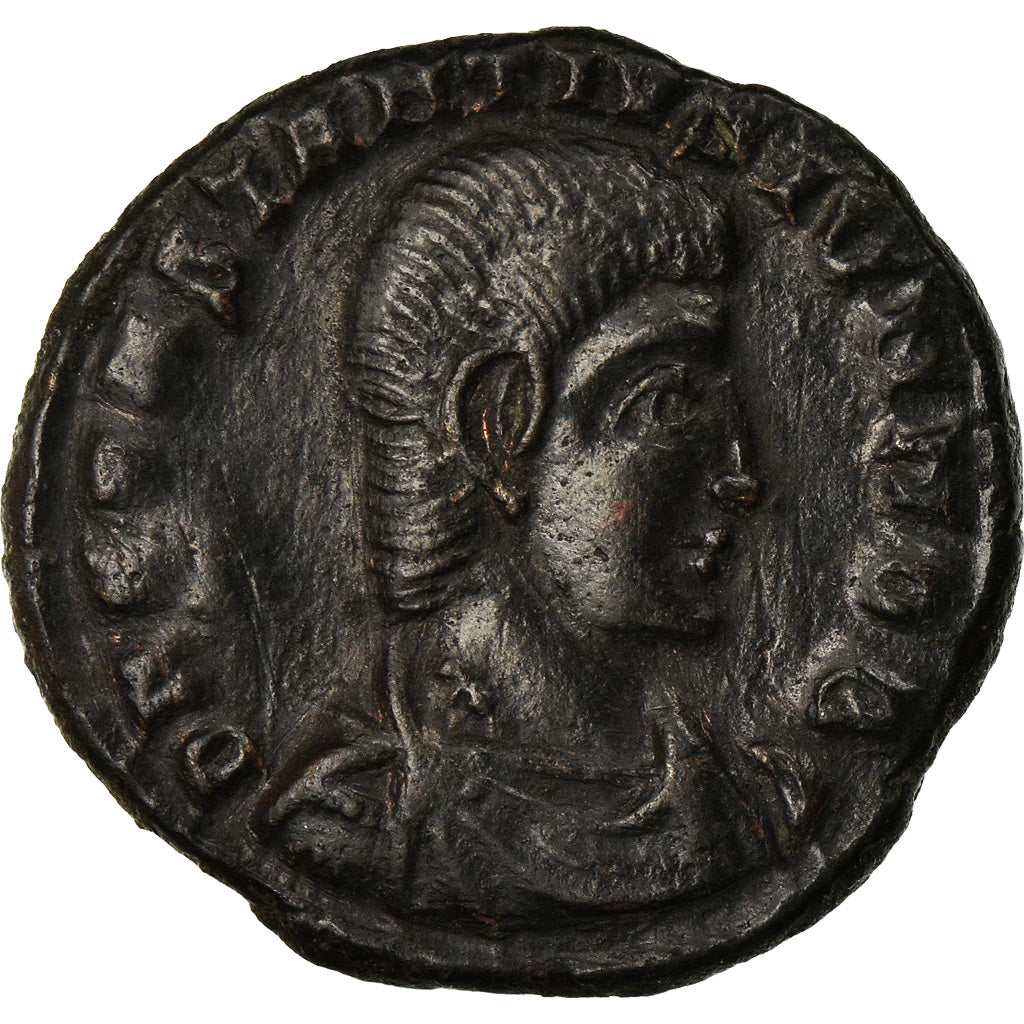 Coin, Constantius Gallus, Reduced maiorina, 351-354, Siscia, EF(40-45), Copper