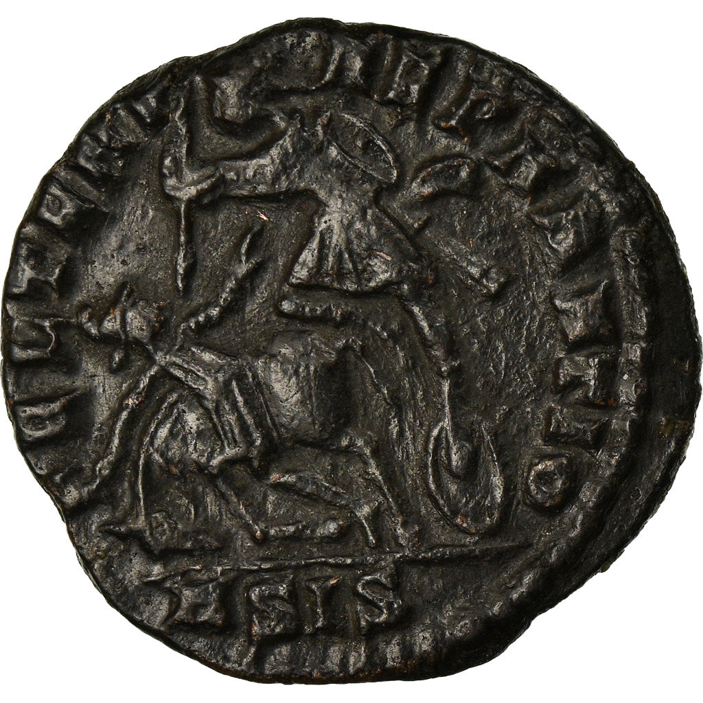 Coin, Constantius Gallus, Reduced maiorina, 351-354, Siscia, EF(40-45), Copper