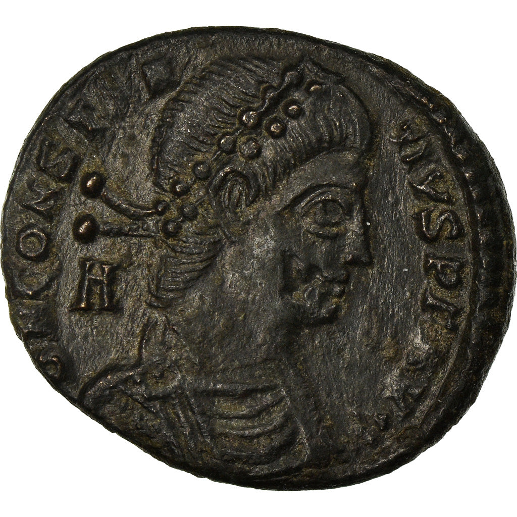 Coin, Vetranio, Maiorina, 350, Siscia, EF(40-45), Copper, RIC:282