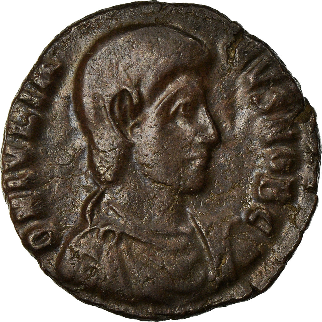 Coin, Julian II, Reduced maiorina, 355-361, Sirmium, AU(55-58), Copper