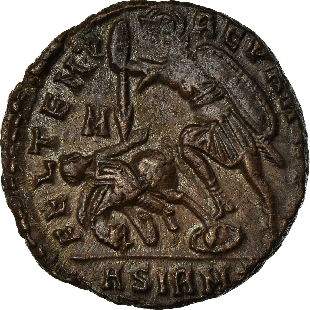 Coin, Julian II, Reduced maiorina, 355-361, Sirmium, AU(55-58), Copper
