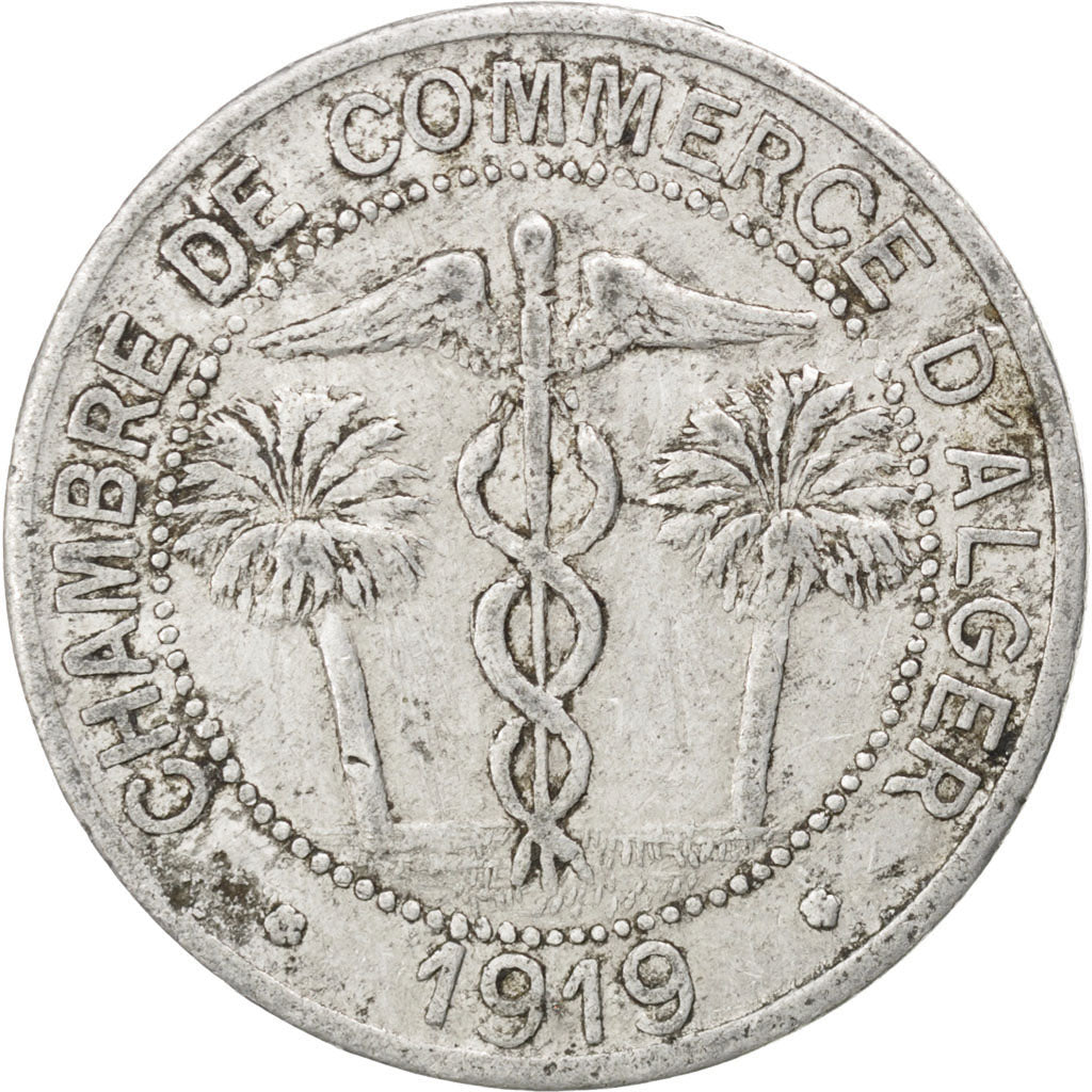 Algeria, 10 Centimes, 1919, VF(30-35), Aluminium, Elie #10.13, 1.57