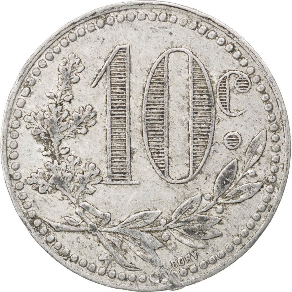 Algeria, 10 Centimes, 1919, VF(30-35), Aluminium, Elie #10.13, 1.57