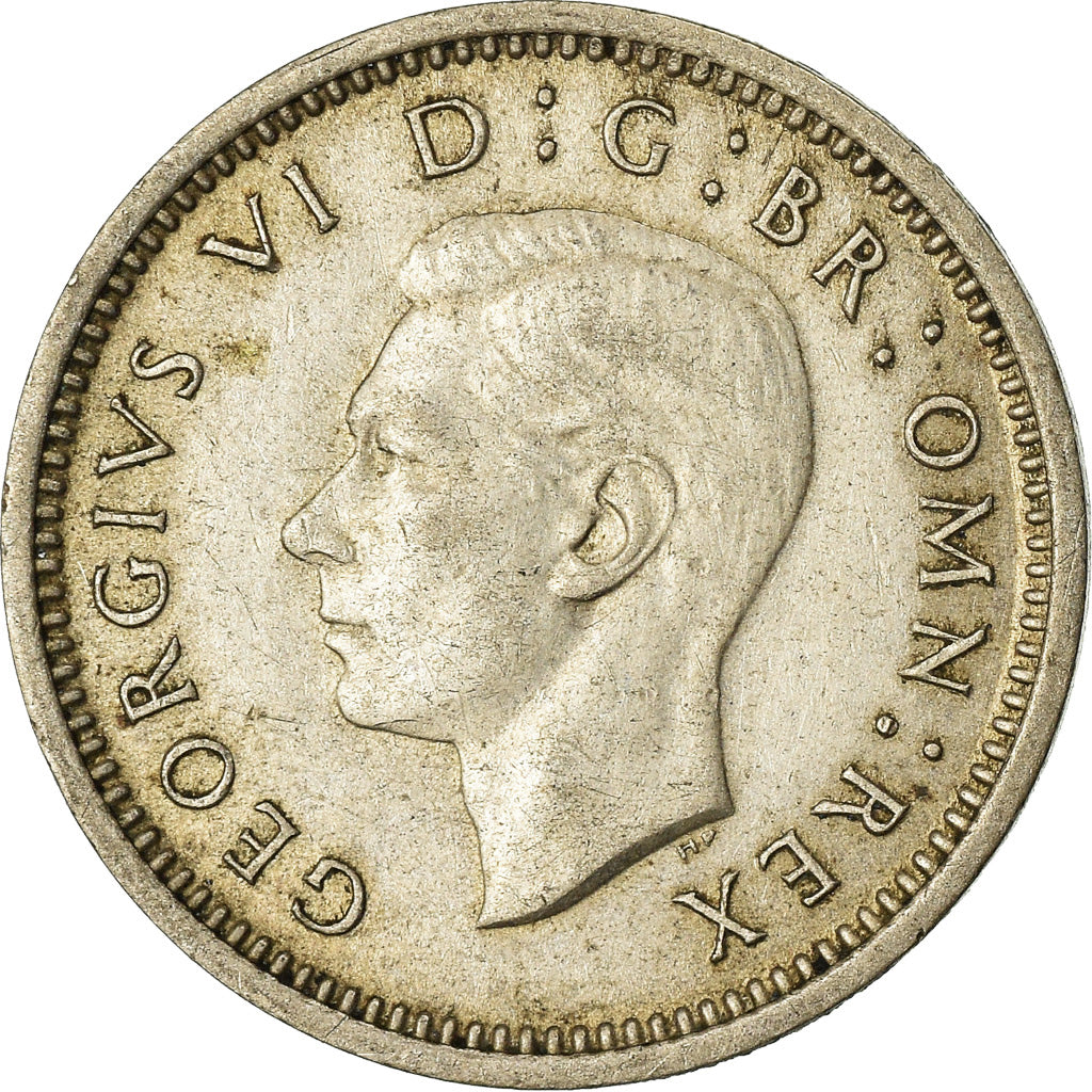 Coin, Great Britain, George VI, 3 Pence, 1937, AU(50-53), Silver, KM:848