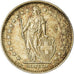Coin, Switzerland, Franc, 1966, EF(40-45), Silver, KM:24