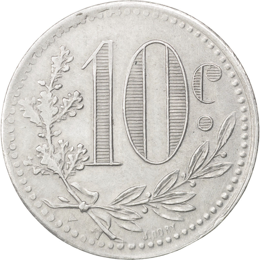 Algeria, 10 Centimes, 1919, AU(50-53), Aluminium, Elie #10.13, 1.76