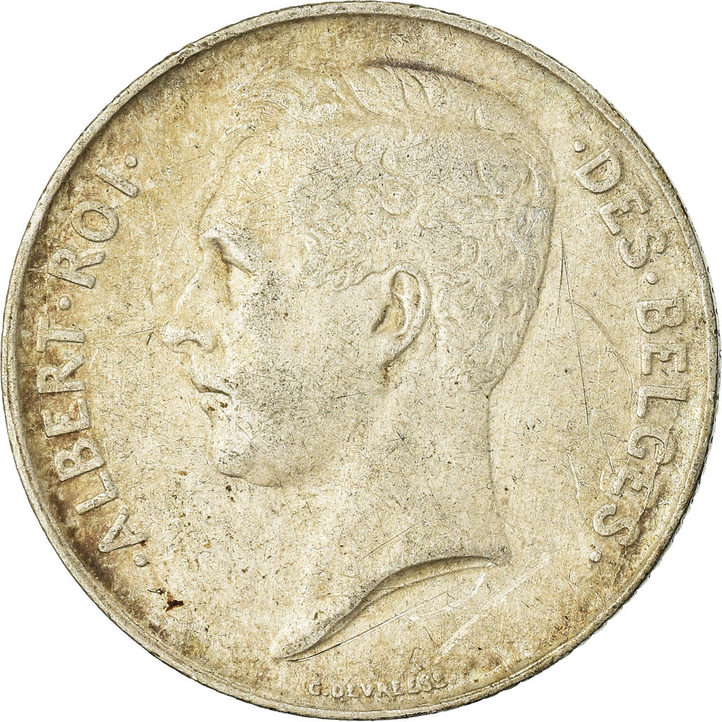 Coin, Belgium, Albert I, Franc, 1911, VF(30-35), Silver, KM:72