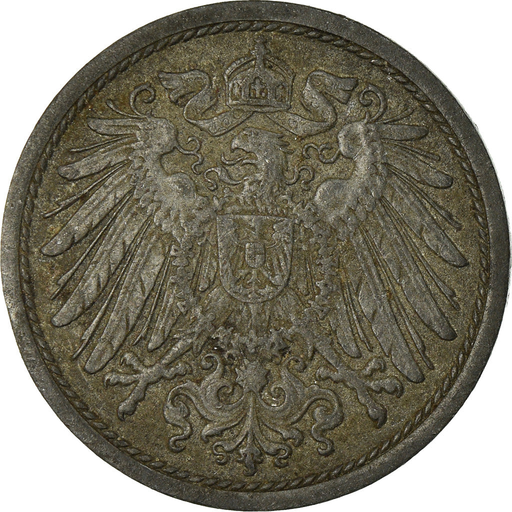 Coin, GERMANY - EMPIRE, 10 Pfennig, 1917, VF(30-35), Iron, KM:20