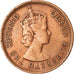 Coin, Mauritius, Elizabeth II, 2 Cents, 1962, EF(40-45), Bronze, KM:32
