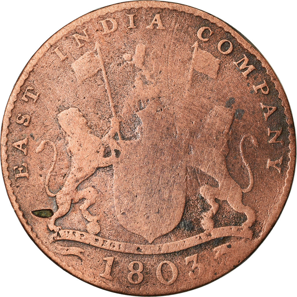 Coin, INDIA-BRITISH, MADRAS PRESIDENCY, 10 Cash, 1803, Soho Mint, Birmingham