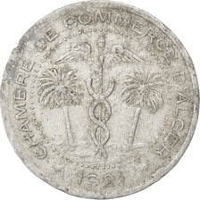 Algeria, 5 Centimes, 1921, VF(20-25), Aluminium, Elie #10.16, 1.30