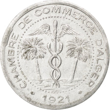 Monnaie, Algeria, 5 Centimes, 1921, TTB+, Aluminium, Elie:10.16