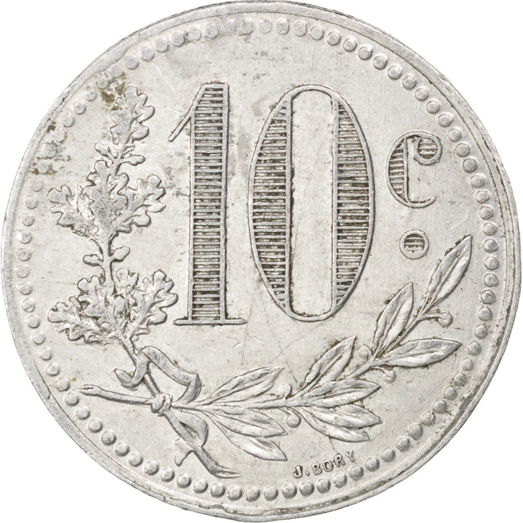 Coin, Algeria, 10 Centimes, 1921, EF(40-45), Aluminium, Elie:10.17b