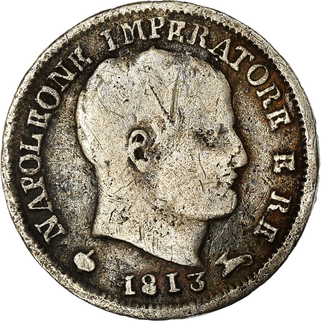 Münze, Italien Staaten, KINGDOM OF NAPOLEON, Napoleon I, 5 Soldi, 1813, Milan