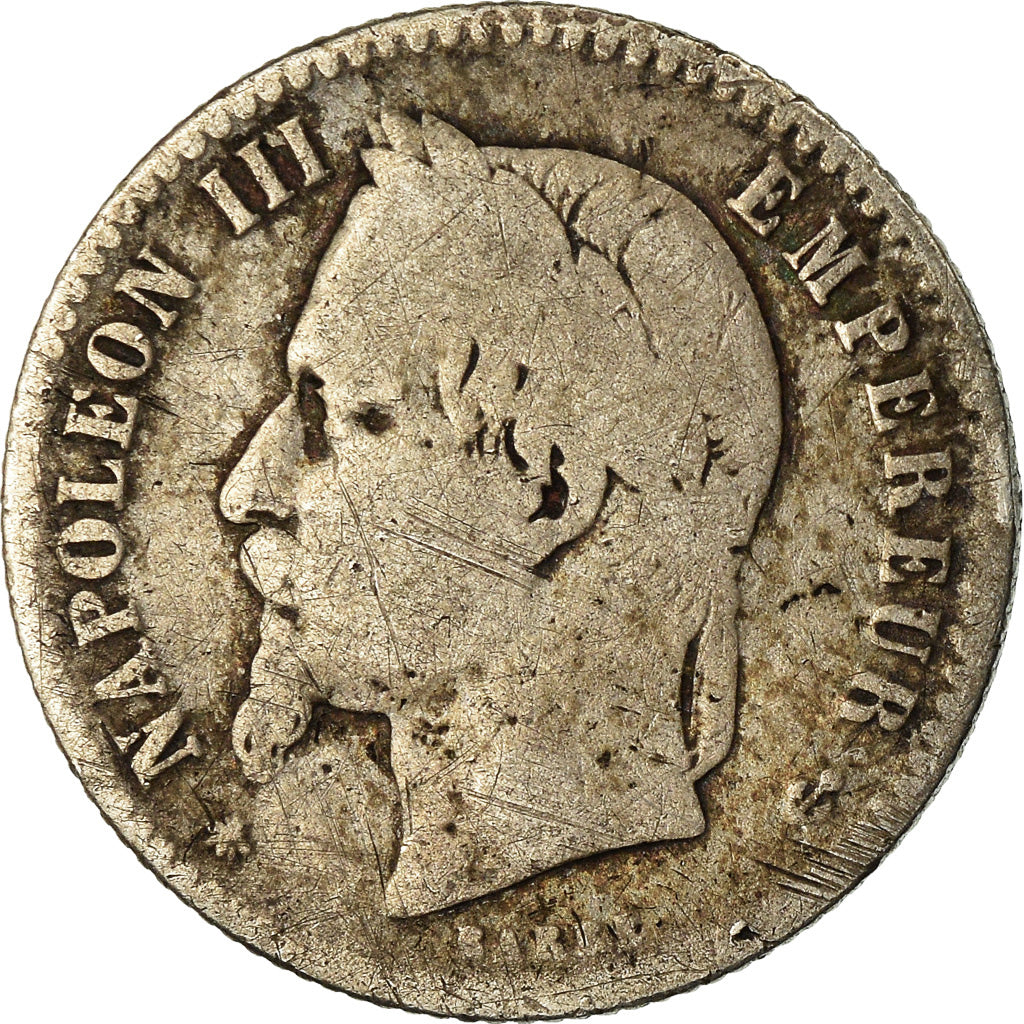 Munten, Frankrijk, Napoleon III, Napoléon III, 50 Centimes, 1867, Paris, ZG+