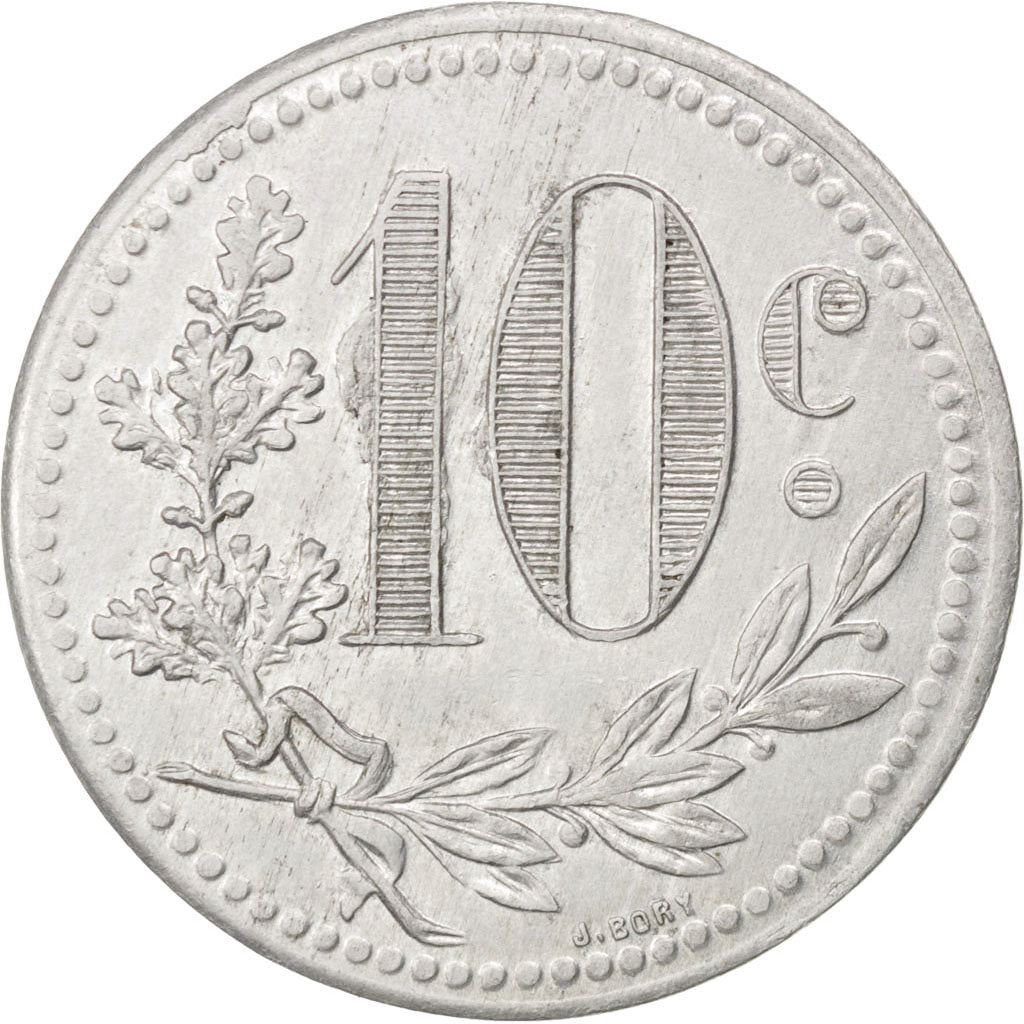 Coin, Algeria, 10 Centimes, 1921, AU(55-58), Aluminium, Elie:10.17b