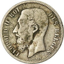 Coin, Belgium, Leopold II, 50 Centimes, 1898, VF(20-25), Silver, KM:26