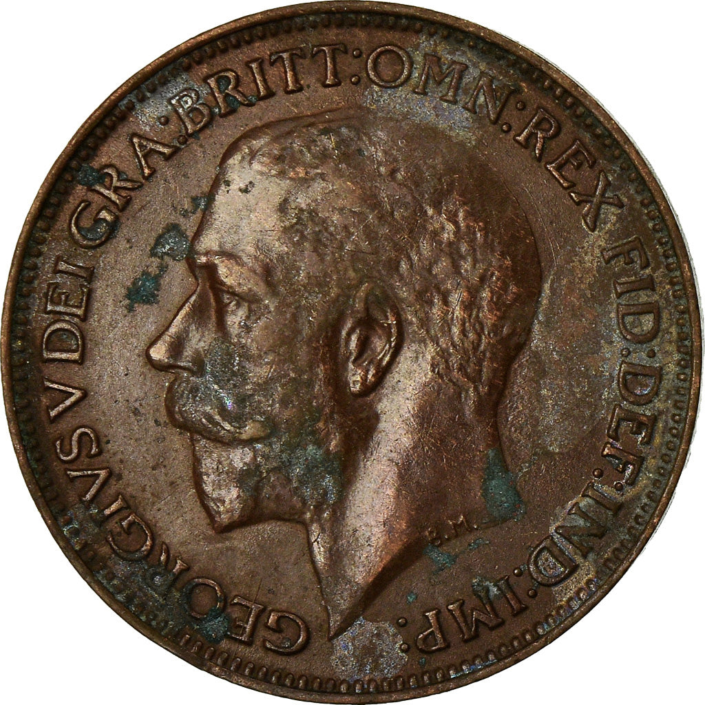 Coin, Great Britain, George V, Farthing, 1922, EF(40-45), Bronze, KM:808.2