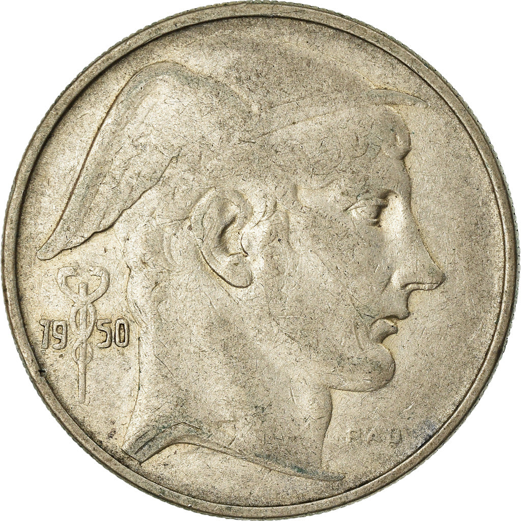 Coin, Belgium, 20 Francs, 20 Frank, 1950, VF(20-25), Silver, KM:140.1