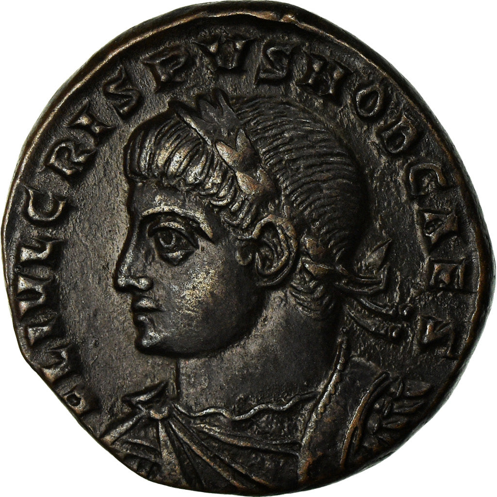 Coin, Crispus, Nummus, 326, Roma, AU(55-58), Copper, RIC:288