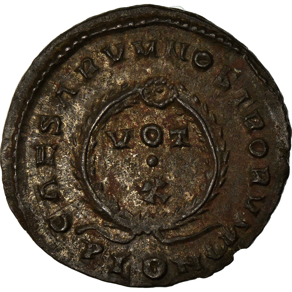 Coin, Crispus, Nummus, 323-324, London, AU(55-58), Copper, RIC:291