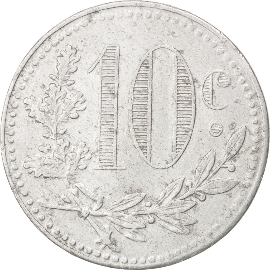 Algeria, 10 Centimes, 1921, EF(40-45), Aluminium, Elie #10.17c, 1.82