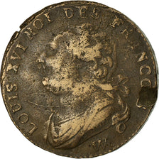 Coin, France, 12 deniers françois, 12 Deniers, 1793, Lille, VF(20-25), Bronze