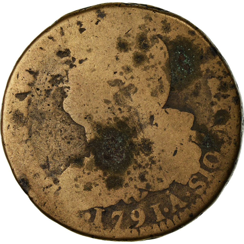 Munten, Frankrijk, 2 sols françois, 2 Sols, 1791, Paris, G+, Bronze, KM:603.1