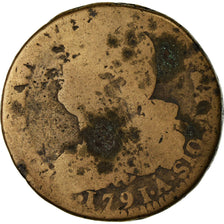 Munten, Frankrijk, 2 sols françois, 2 Sols, 1791, Paris, G+, Bronze, KM:603.1