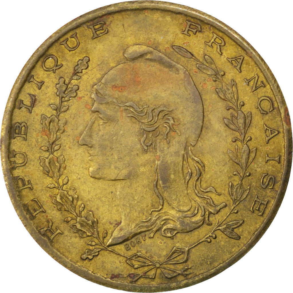 Algeria, 1 Franc, EF(40-45), Brass, Elie #15.3, 3.27