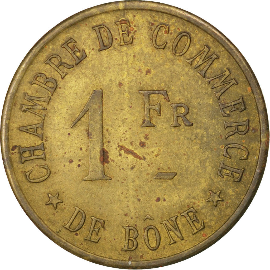 Algeria, 1 Franc, EF(40-45), Brass, Elie #15.3, 3.27