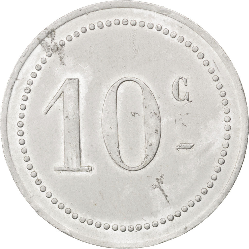 Algeria, 10 Centimes, AU(50-53), Aluminium, Elie #10.4a, 1.91