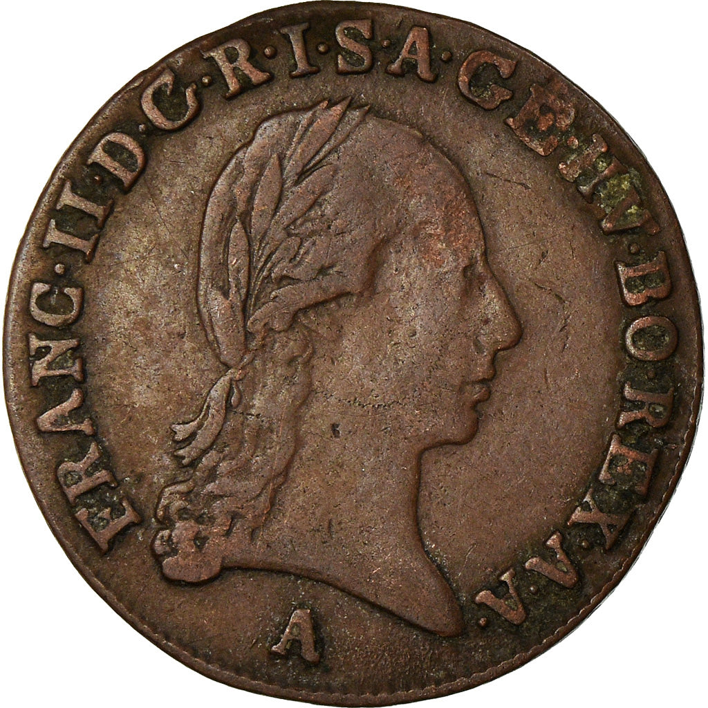 Münze, Österreich, Franz II (I), 1/2 Kreuzer, 1800, Vienne, SS, Kupfer
